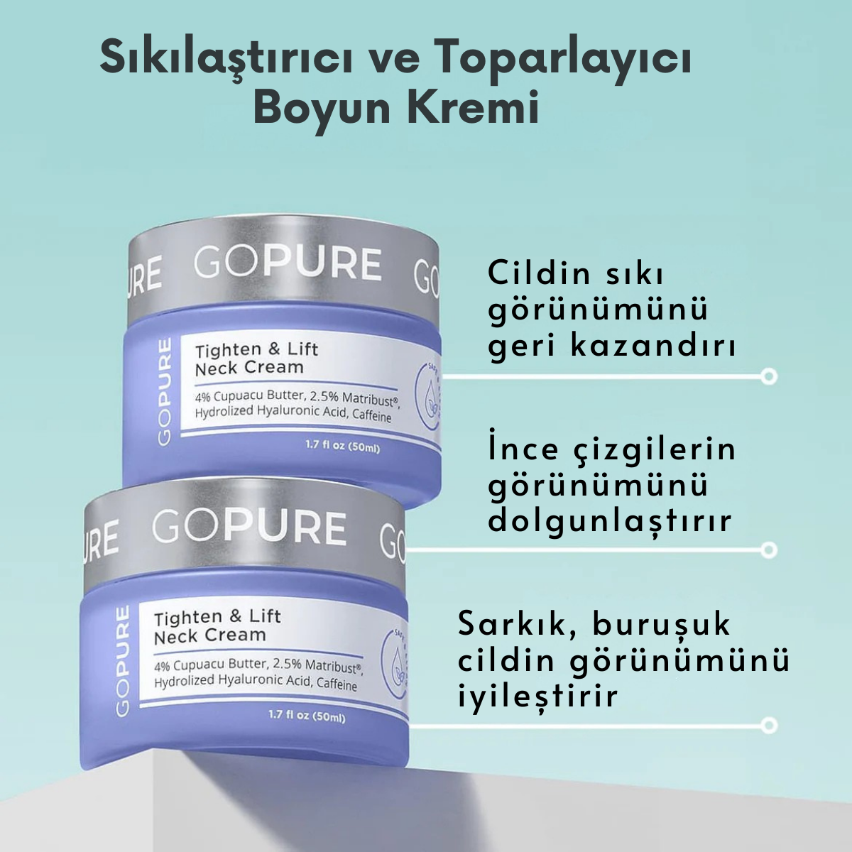 Sıkılaştırıcı ve Toparlayıcı Boyun Kremi (50ml)