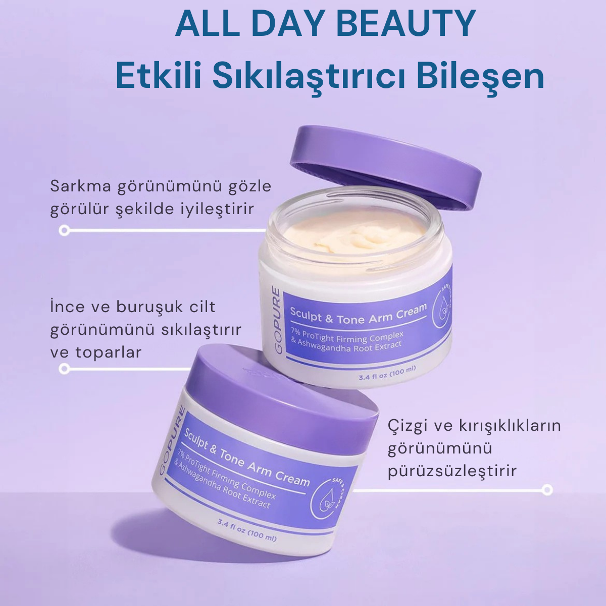 Toparlayıcı & Sıkılaştırıcı Kol Kremi(50ml)